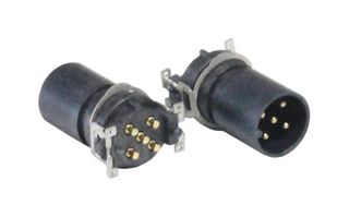 BULGIN LIMITED PXPLCP12SMM05APC SENSOR CONN, MALE, 5POS, M12, SMT