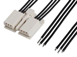 MOLEX 216331-1061 CABLE, 6P EDGELOCK RCPT-FREE END, 3.9"