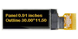 MIDAS DISPLAYS MDOG128032A1V-YI