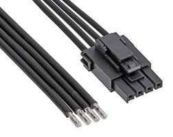 MOLEX 217466-1041 CABLE, 4P ULTRA-FIT RCPT-FREE END, 5.9"