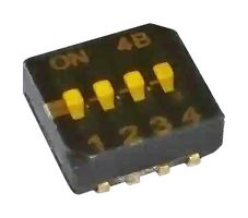 CTS 218-4LPSTJ DIP SWITCH, 0.1A, 50VDC, 4POS, SMD ROHS COMPLIANT: YES