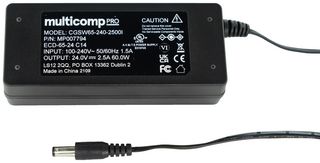 MULTICOMP PRO MP007794 ADAPTER, AC-DC, 24V, 2.5A