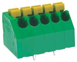 MULTICOMP PRO MP008133 BLOQUE, CABLE-PLACA, 90Â°, 5 VÃAS, 14AWG