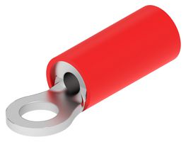 TE CONNECTIVITY - AMP 36254 TERMINAL, RING TONGUE, #4, 16AWG, RED