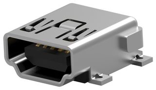 AMP - TE CONNECTIVITY 1734327-2 MINI USB CONN, 2.0 TYPE A, R/A RCPT, 5P ROHS COMPLIANT: YES