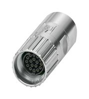 PHOENIX CONTACT 1629047 CIRCULAR CONN, PLUG, 17POS, CRIMP