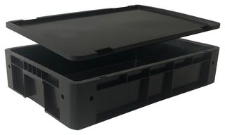 MULTICOMP PRO MP008305 ESD STORAGE BOX W/ LIED, 600X400X130MM