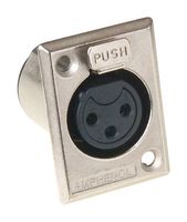 AMPHENOL AUDIO AC3FPZ CONECTOR XLR, HEMBRA, 3POS, PANEL