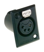 AMPHENOL AUDIO AC4FPZB CONECTOR XLR, HEMBRA, 4POS, PANEL
