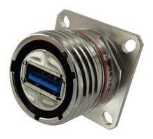 AMPHENOL SOCAPEX USB3FTV2AN USB CONN, 3.0 TYP A SQ FLANGE RCPT, 4POS