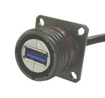 AMPHENOL SOCAPEX USB3FTV2SANF459 USB CONN, 3.0 TYP A SQ FLANGE RCPT, 9POS ROHS COMPLIANT: YES