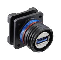 AMPHENOL SOCAPEX USB3FTV2SAZNF459 USB, 3.0 TYP A HEMBRA REBORDEADO, 9P