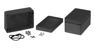 HAMMOND 1590Z250BK ENCLOSURE, MULTIPURPOSE, ALUMINIUM, BLK
