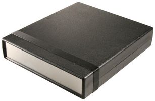 HAMMOND 1598BBBK Enclosure, Flame Retardant, Aluminum End