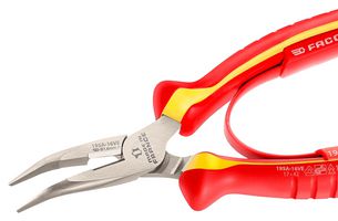 FACOM 193A.16VE PLIER, SHORT HALF ROUND NOSE, 160MM