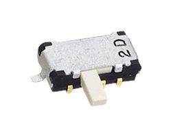 NIDEC COMPONENTS CMS-2212TA SLIDE SWITCH, DPDT, 0.1A, 12VDC, SMD