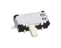 NIDEC COMPONENTS CMS-2212TB SLIDE SWITCH, DPDT, 0.1A, 12VDC, SMD