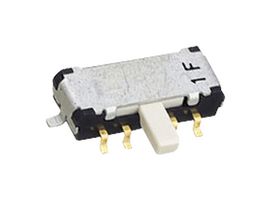 NIDEC COMPONENTS CMS-2314C. SLIDE SWITCH, DP3T, 0.1A, 12VDC, SMD