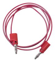 MUELLER ELECTRIC BU-2020-A-24-2 STACKABLE 4MM BANANA PLUG-PLUG, RED, 24"