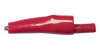 MUELLER ELECTRIC BU-63C-2 ALLIGATOR CLIP, RED, 10A, 7.9MM JAW OPEN