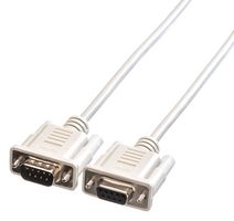 ROLINE 11.01.6260 CABLE ASSY, 9P D SUB PLUG-RCPT, 6M