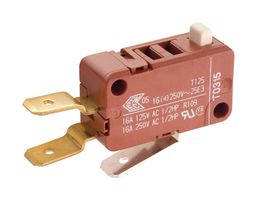 MARQUARDT 1080.0334 MICROSWITCH, SPST-NO, 16A, 250VAC, 1N