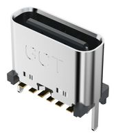 GCT USB4140-GF-0230-C USB CONN, RCPT, 24P6C, SMT/TH, 2.3MM