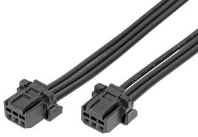 MOLEX 219652-1031 CABLE ASSY, 3P RCPT-RCPT, 100MM