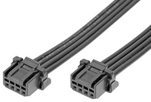 MOLEX 219652-1041 CABLE ASSY, 4P RCPT-RCPT, 100MM