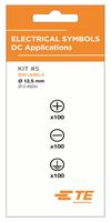 TE CONNECTIVITY 2404200-1 LABEL, DC, 12.5MM, MULTICOLOUR, DIE-CUT