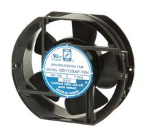 ORION FANS OD172SAP-24HTB DC AXIAL FAN, BALL, 235CFM, 0.97A, 24V ROHS COMPLIANT: YES