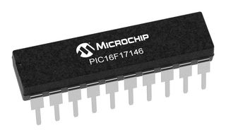 MICROCHIP PIC16F17146-I/P MCU, 8BIT, 32MHZ, DIP-20 ROHS COMPLIANT: YES