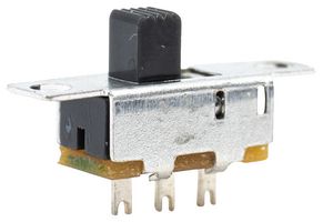 E-SWITCH EG1201 SLIDE SWITCH, SPDT, 0.2A, 30VDC, PANEL