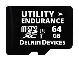 DELKIN DEVICES S364FSTL2-U3000-3 FLASH MEMORY CARD, MICROSD, 64GB, PSLC