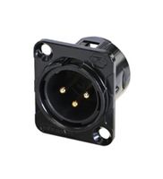REAN RC3MDL-B XLR CONN, RCPT, 3POS, PANEL ROHS COMPLIANT: YES