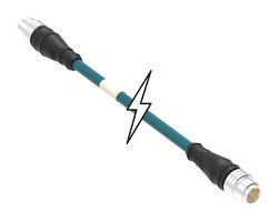 MOLEX 1300480097 SENSOR CORD, 4P M12 PLUG-PLUG, 3M