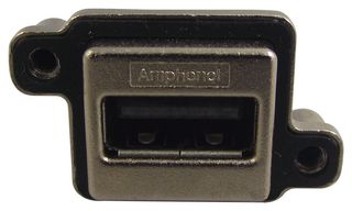 AMPHENOL COMMUNICATIONS SOLUTIONS MUSBA111M5 USB CONN, 2.0, A RCPT, 4POS, PANEL