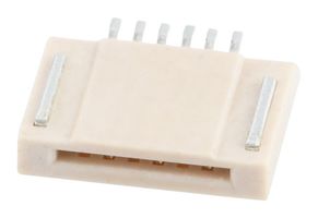 MOLEX 51281-0698 FPC CONN, R/A RCPT, 6POS, 1ROW, 0.5MM