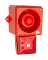 CLIFFORD AND SNELL 245281 AUDIO/VISUAL SIGNAL, FLASH, 24VDC, RED