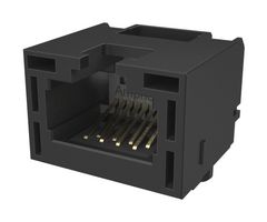 AMPHENOL COMMUNICATIONS SOLUTIONS RJE3B1880402 MODULAR CONN, R/A JACK, RJ45, 8P8C ROHS COMPLIANT: YES