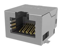 AMPHENOL COMMUNICATIONS SOLUTIONS RJE3B1886402 MODULAR CONN, R/A JACK, RJ45, 8P8C ROHS COMPLIANT: YES