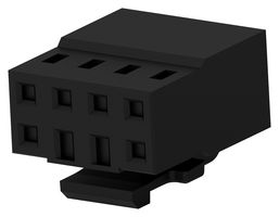 TE CONNECTIVITY 2MM-RCP-D04-BX CONNECTOR HOUSING, RCPT, 8POS, 2MM ROHS COMPLIANT: YES
