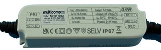 MULTICOMP PRO MP011861 LED DRIVER, CONSTANT VOLTAGE, 24W