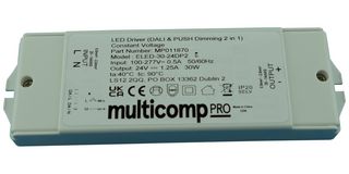 MULTICOMP PRO MP011870 LED DRIVER, CONSTANT VOLTAGE, 30W