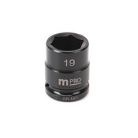 MULTICOMP PRO MP12-CRMO19 IMPACT SOCKET, 1/2" DRIVE, 19MM, 38MM L