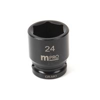 MULTICOMP PRO MP12-CRMO24 IMPACT SOCKET, 1/2" DRIVE, 24MM, 38MM L