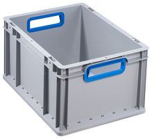 ALLIT 456730 EURO CONTAINER, 400X300X220MM, BLU/GRY ROHS COMPLIANT: YES
