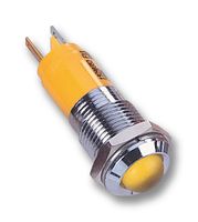CML INNOVATIVE TECHNOLOGIES 192A0352 LED INDICATOR, 24VDC, SATIN, YELLOW