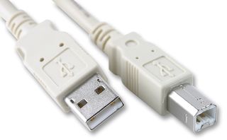 PRO SIGNAL USB2-103 USB CABLE, A PLUG / B PLUG, 3M, WHITE
