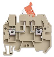 IMO PRECISION CONTROLS ERTD4 DIN Rail Mount Terminal Block, 2, 500 V, 24 A, 26 AWG, 10 AWG, 0.5 mm RoHS Compliant: Yes